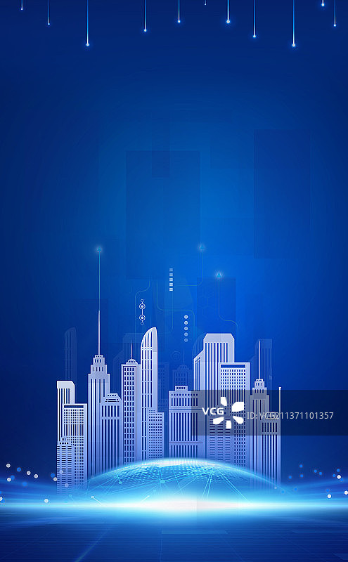 科技插画图片素材