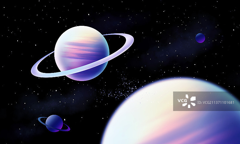 宇宙太空宇航员科技插画海报图片素材