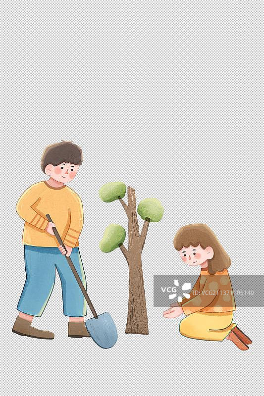 植树节快乐图片素材