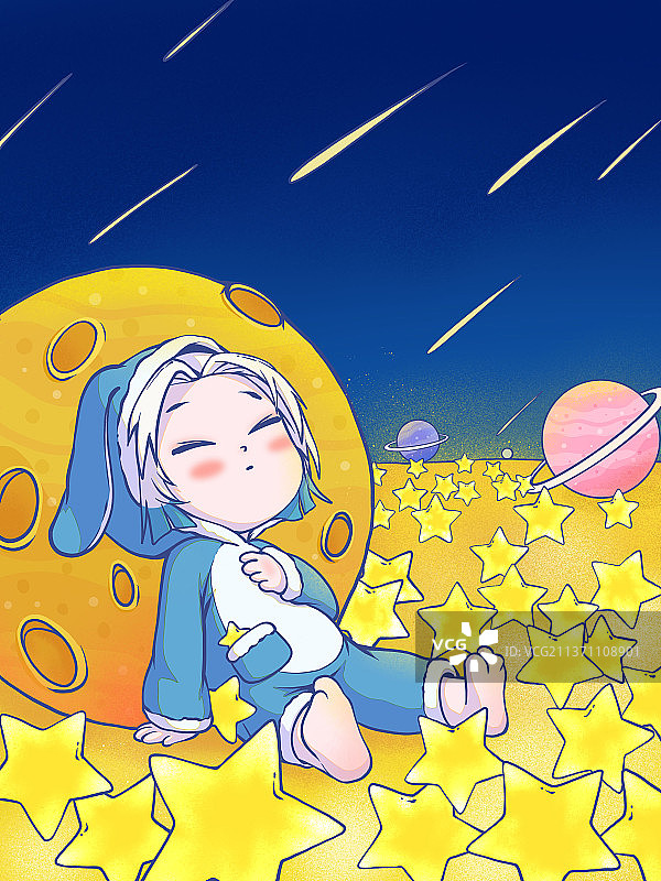 星星坠落图片素材