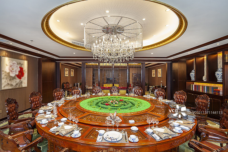 中式酒店餐厅图片素材