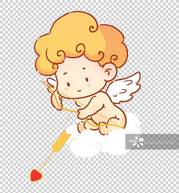 射出爱箭的小天使图片素材