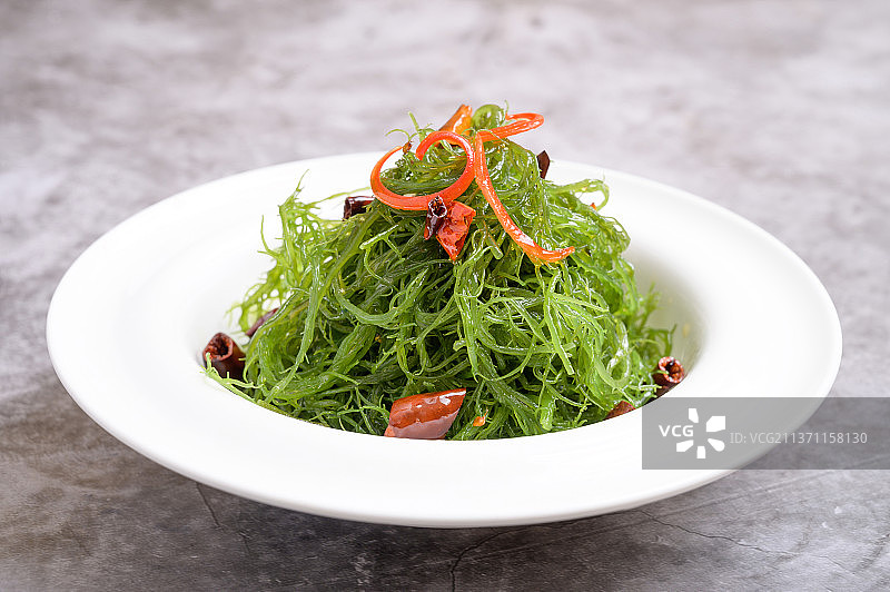 中餐美食-凉拌龙须菜图片素材
