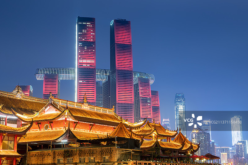 重庆繁华城市风光图片素材