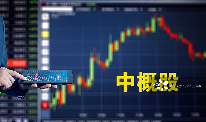 中概股 中国概念股 概念股图片素材