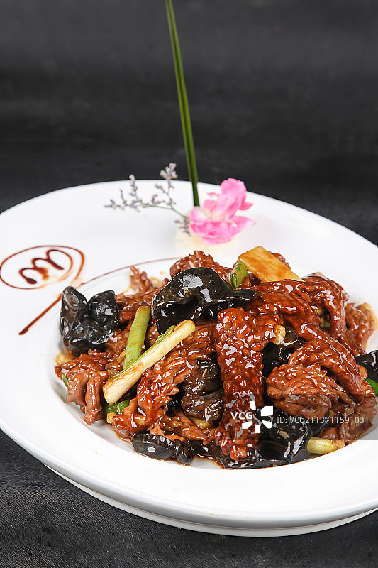 中餐美食-爆炒腰花图片素材