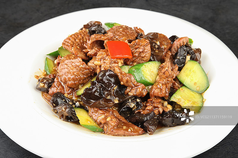 中餐美食-爆炒腰花图片素材