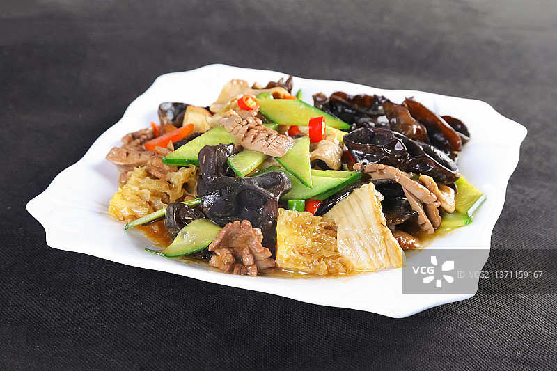 中餐美食-爆三样图片素材