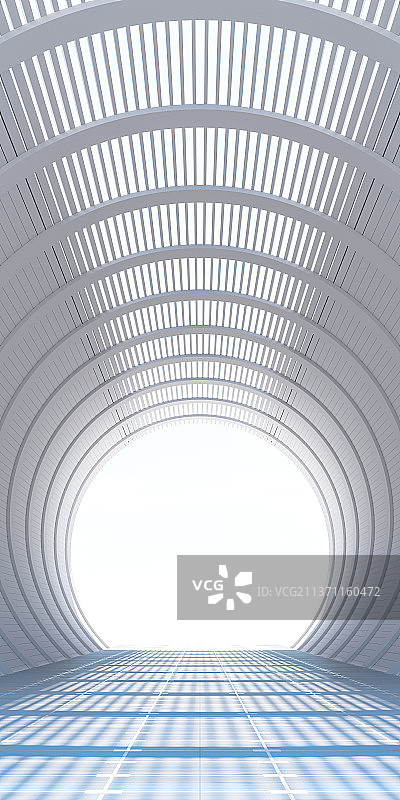 3D现代几何空间背景图片素材