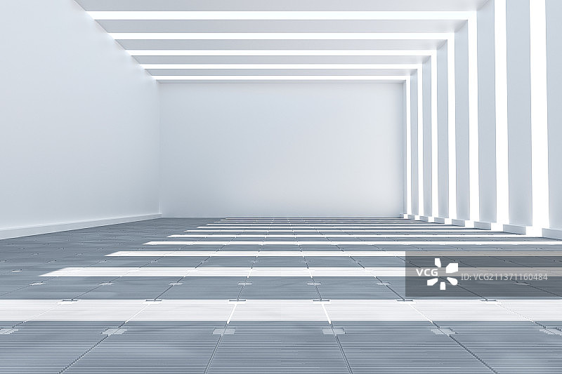 3D现代几何空间背景图片素材