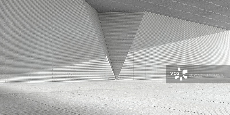 3D现代几何空间背景图片素材