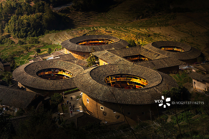 福建客家土楼图片素材