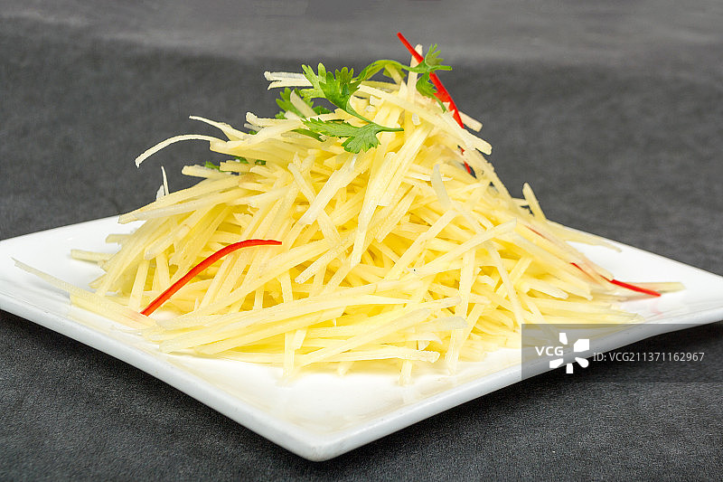 中餐美食-凉拌土豆丝图片素材