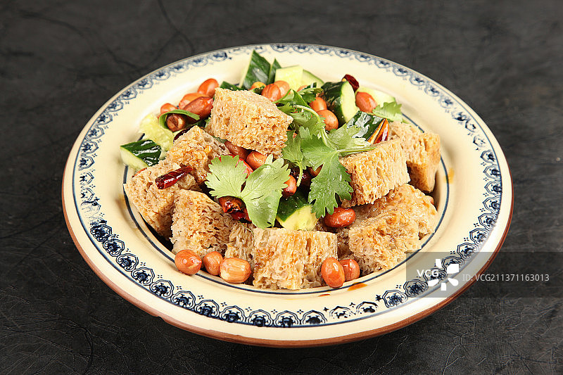 中餐美食-凉拌面筋图片素材