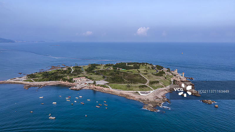 航拍海洋岛屿图片素材
