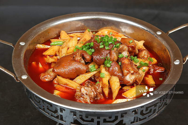 中餐美食-莲藕炖猪手图片素材