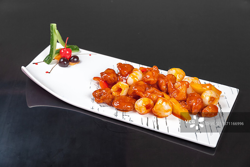 中餐美食-荔枝肉图片素材