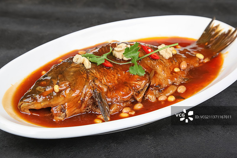 中餐美食-红烧鱼图片素材