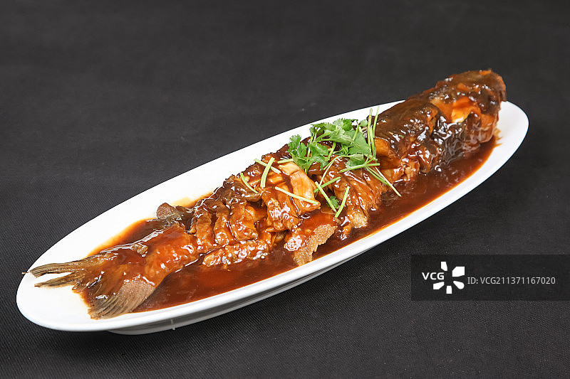中餐美食-红烧鱼图片素材