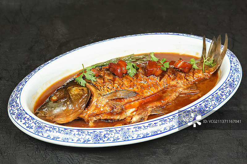中餐美食-红烧鱼图片素材