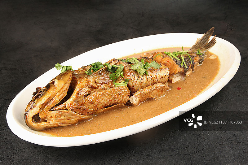 中餐美食-红烧鱼图片素材