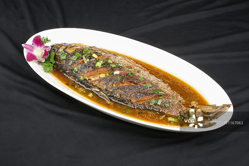 中餐美食-红烧鱼图片素材