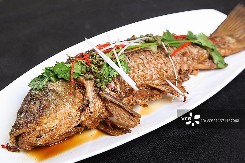 中餐美食-红烧鱼图片素材