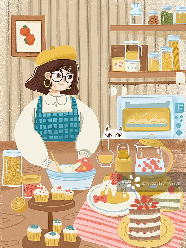 做蛋糕图片素材