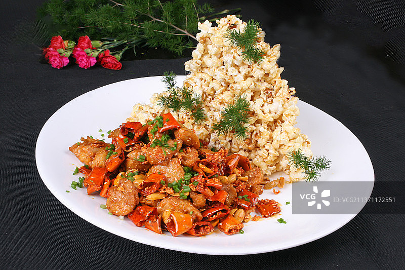 中餐美食-辣子鸡图片素材