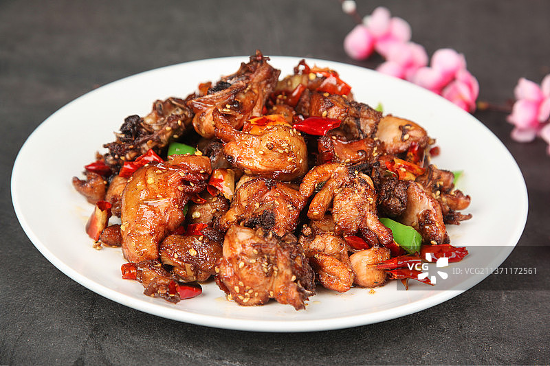 中餐美食-辣子鸡图片素材