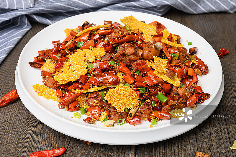 中餐美食-辣子鸡图片素材