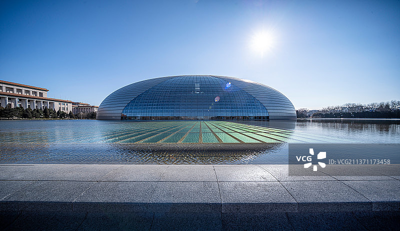 国家大剧院风光图片素材