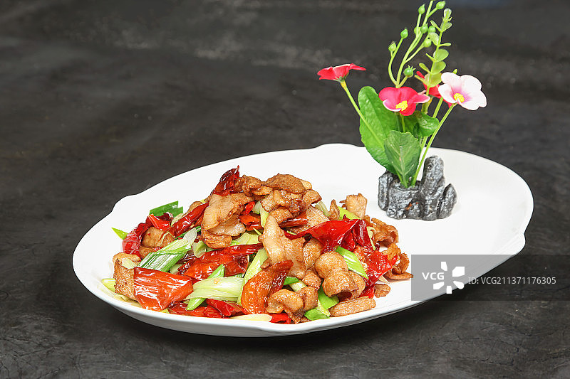 中餐美食-辣椒炒肉图片素材