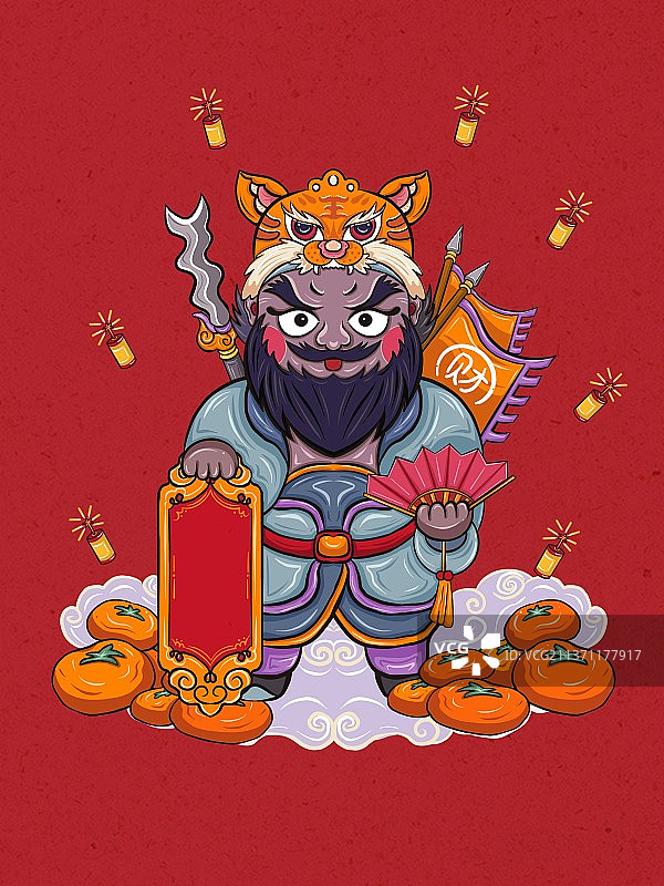 刘关张贺新春（三）图片素材