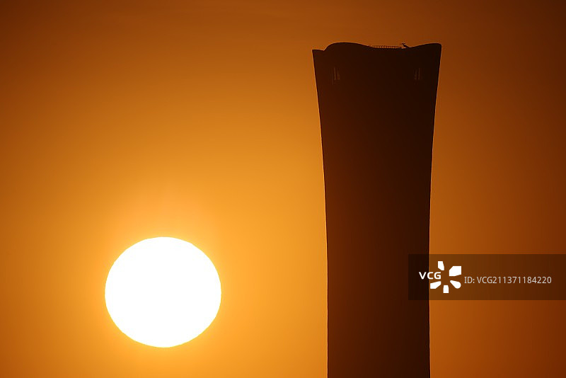 北京国贸CBD日出图片素材