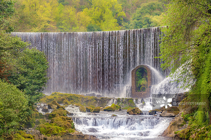 中国贵州黔南小七孔风景区图片素材