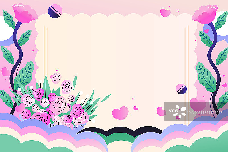 卡通春季春天3.8春天妇女节女生节女神女孩少女购物节彩妆花卉电商促销优惠消费网购生活方式渐变矢量插画图片素材