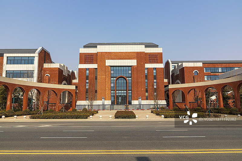 学校、校园、建筑、冬天图片素材