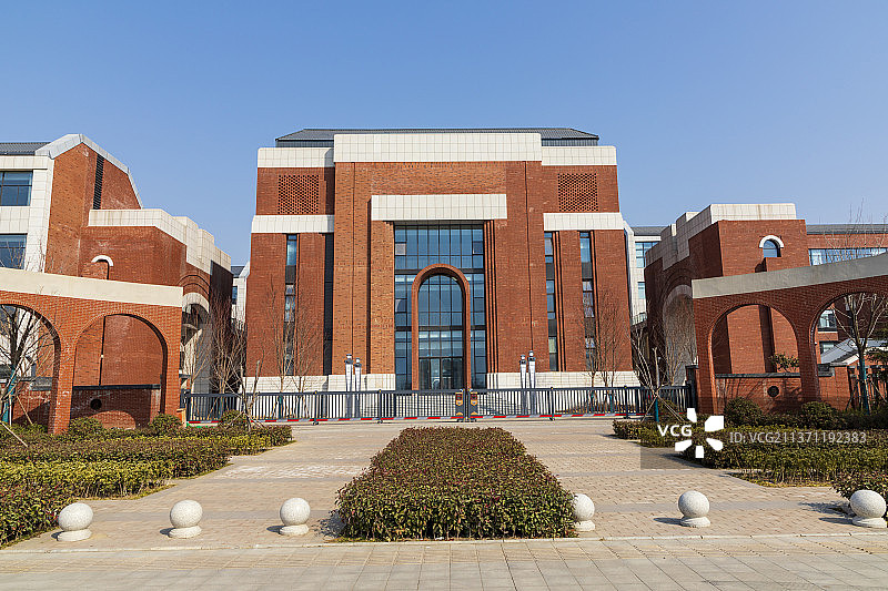 学校、校园、建筑、冬天图片素材