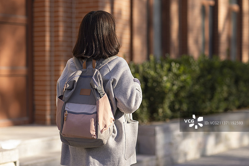 校园里的大学生图片素材