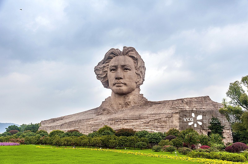 中国湖南长沙橘子洲头图片素材