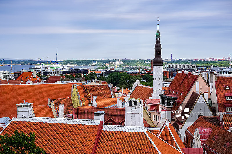 色与彩的暧昧  欧洲爱沙尼亚塔林老城图片素材