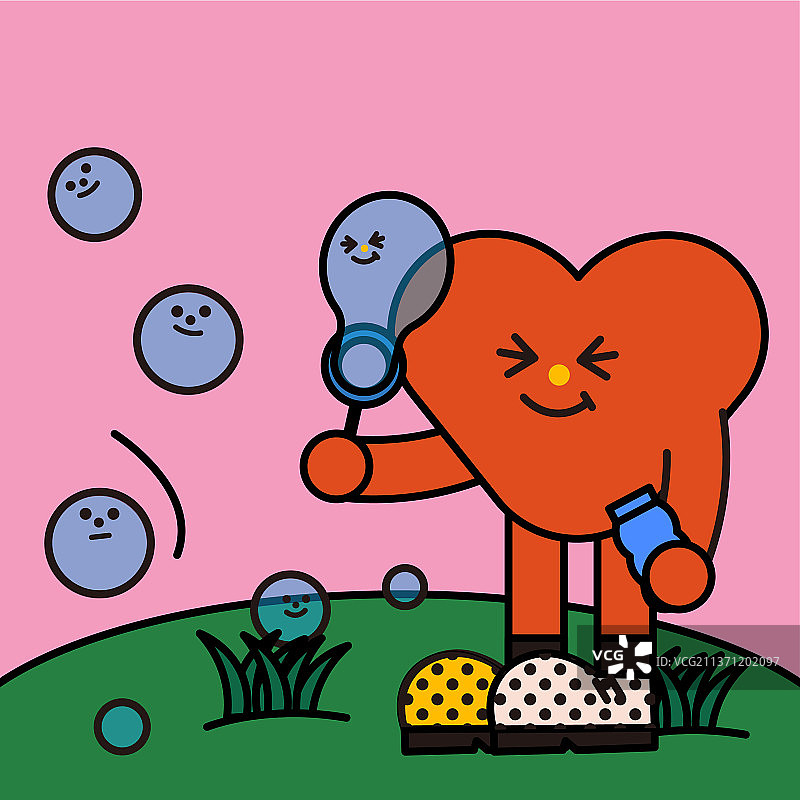 吹泡泡图片素材