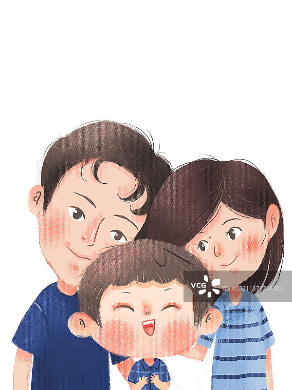 一家三口图片素材
