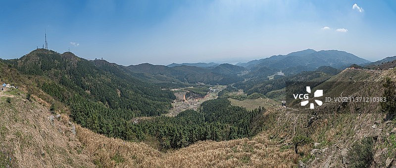 南昌市梅岭风景区全景图片素材