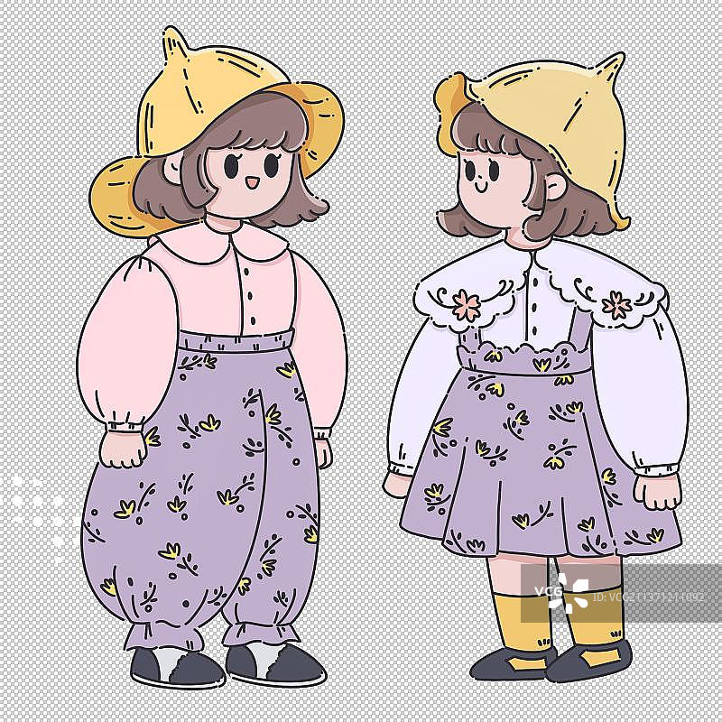 小姐妹图片素材