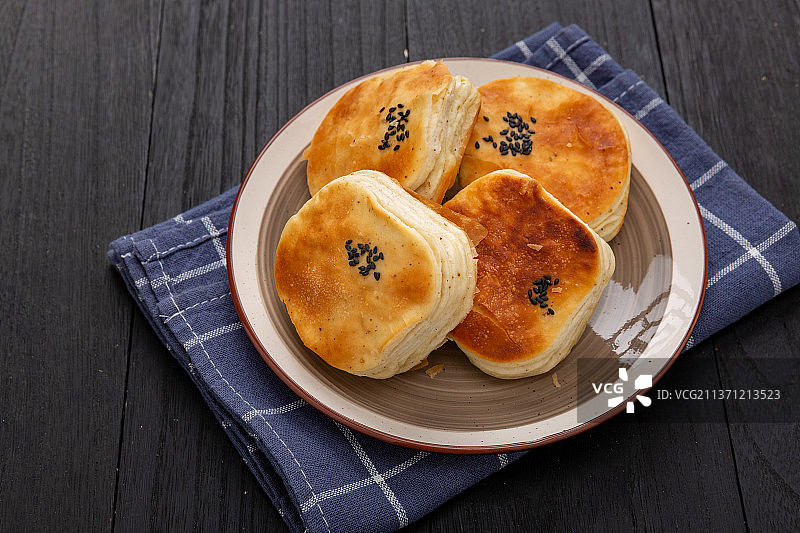 面食小吃：千层饼图片素材