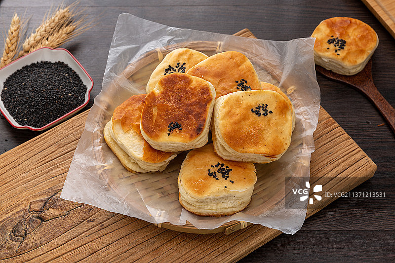 面食小吃：千层饼图片素材