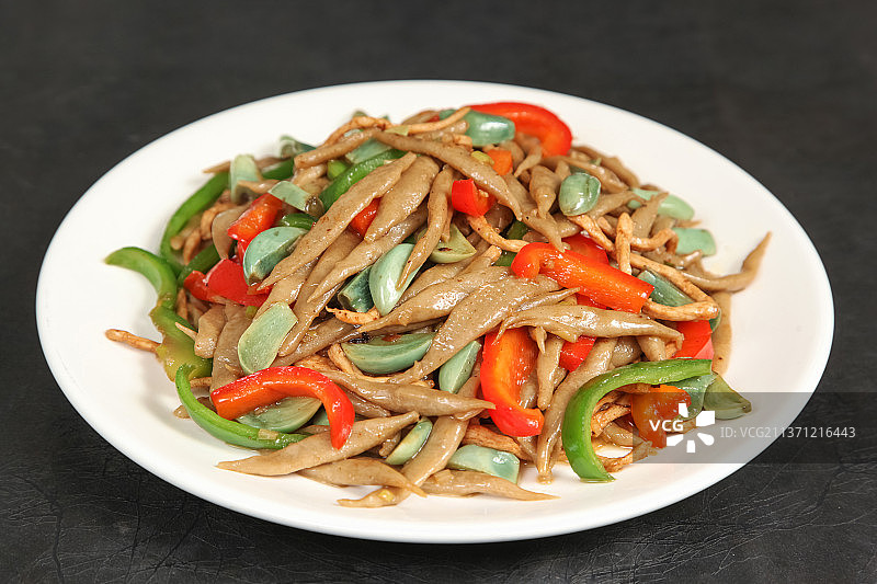 中餐美食-腊八蒜烧莜面图片素材