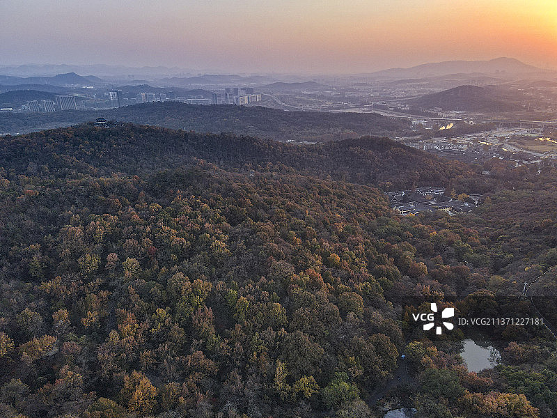 栖霞山秋色图片素材